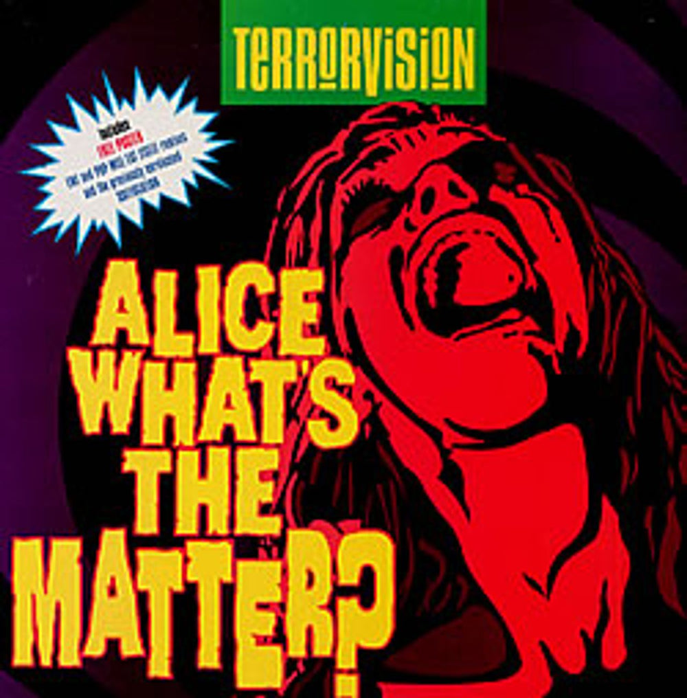 Terrorvision Alice What's The Matter ? + Poster UK 12" vinyl single (12 inch record / Maxi-single) 12VEGAS9