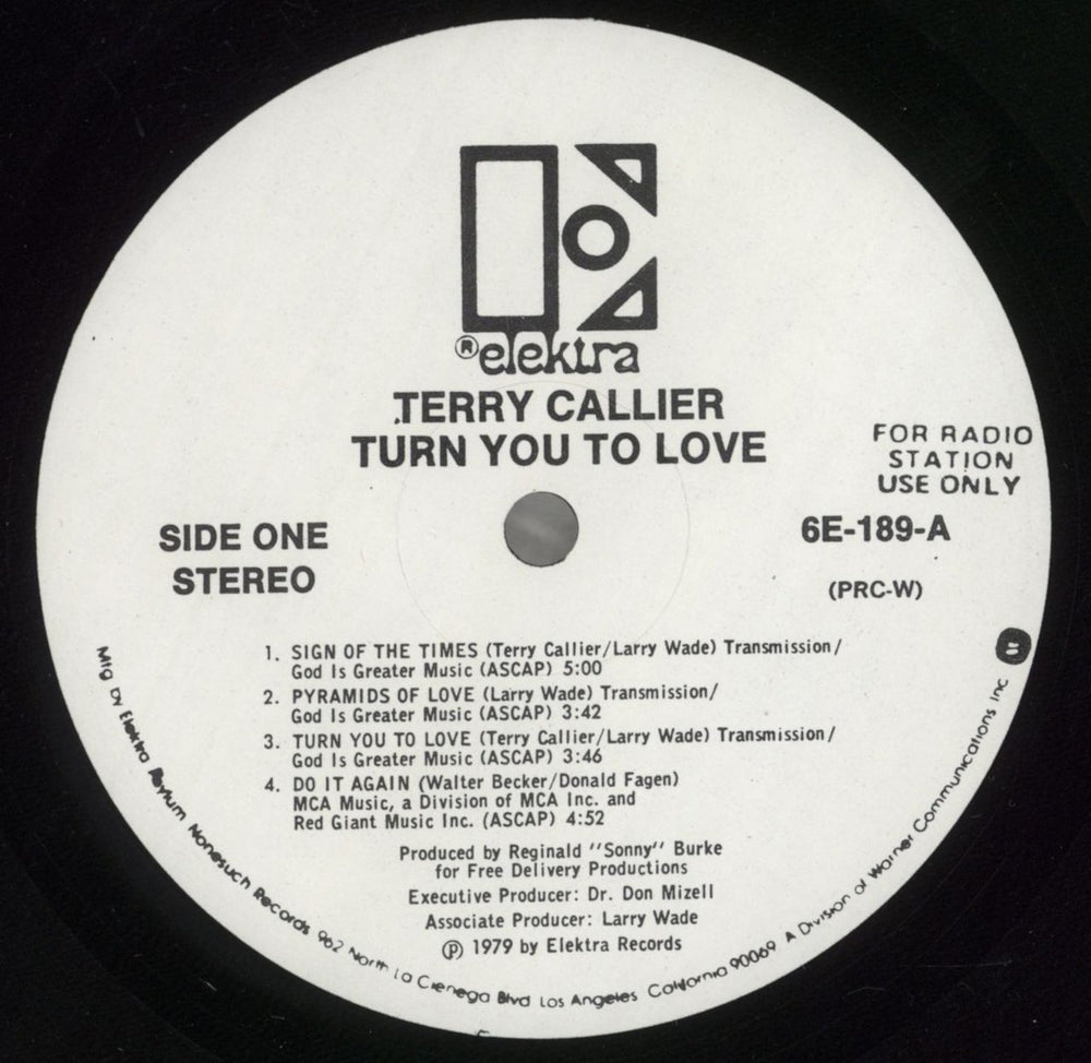 Terry Callier Turn You To Love- Radio Promo US Promo vinyl LP album (LP record) T7CLPTU857144