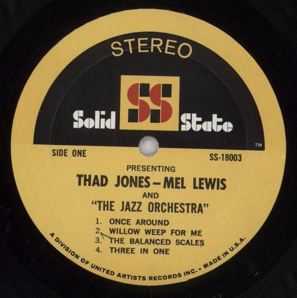 Thad Jones & Mel Lewis Presenting Thad Jones Mel Lewis & "The Jazz Orchestra" US vinyl LP album (LP record) J+LLPPR847736