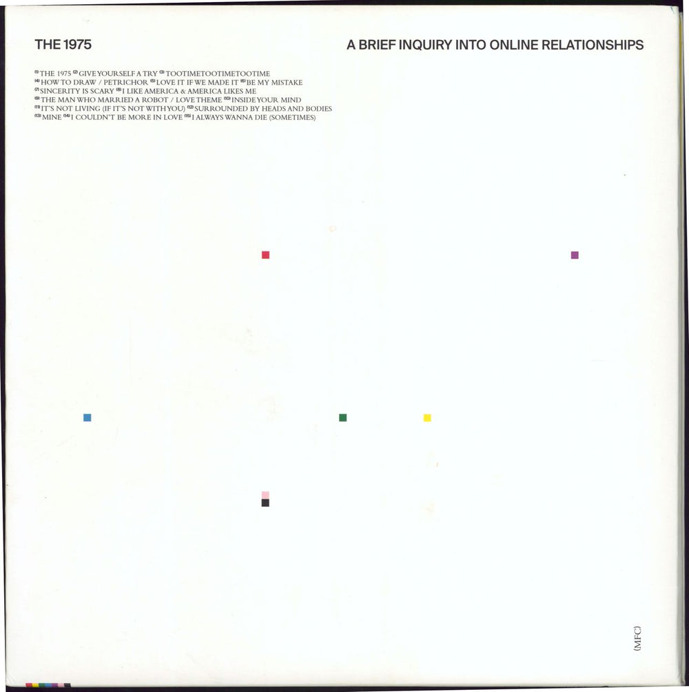 The 1975 A Brief Inquiry Into Online Relationships - 180gm - EX UK 2-LP vinyl record set (Double LP Album) DH00325