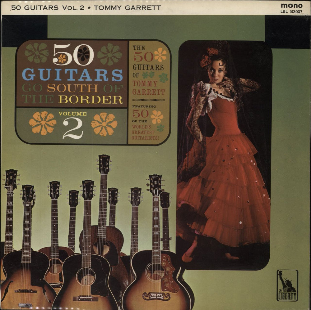 The 50 Guitars Of Tommy Garrett 50 Guitars Go South Of The Border Volume 2 UK vinyl LP album (LP record) LBY1064