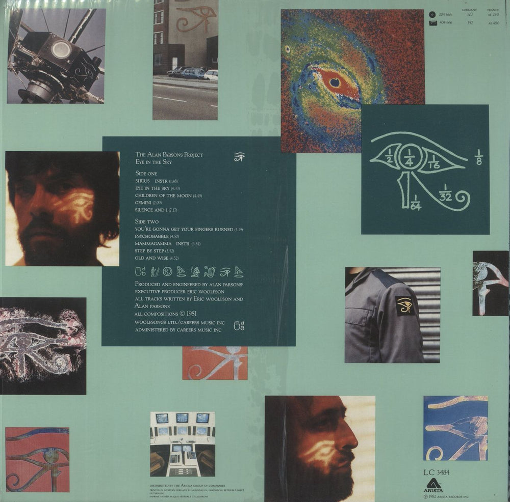 The Alan Parsons Project Eye In The Sky - Embossed Sleeve - Shrink German vinyl LP album (LP record)
