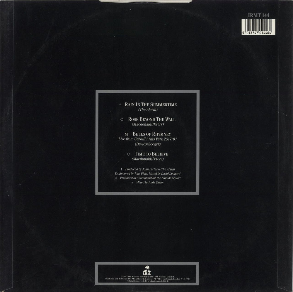 The Alarm Rain In The Summertime UK 12" vinyl single (12 inch record / Maxi-single) 5013747014464