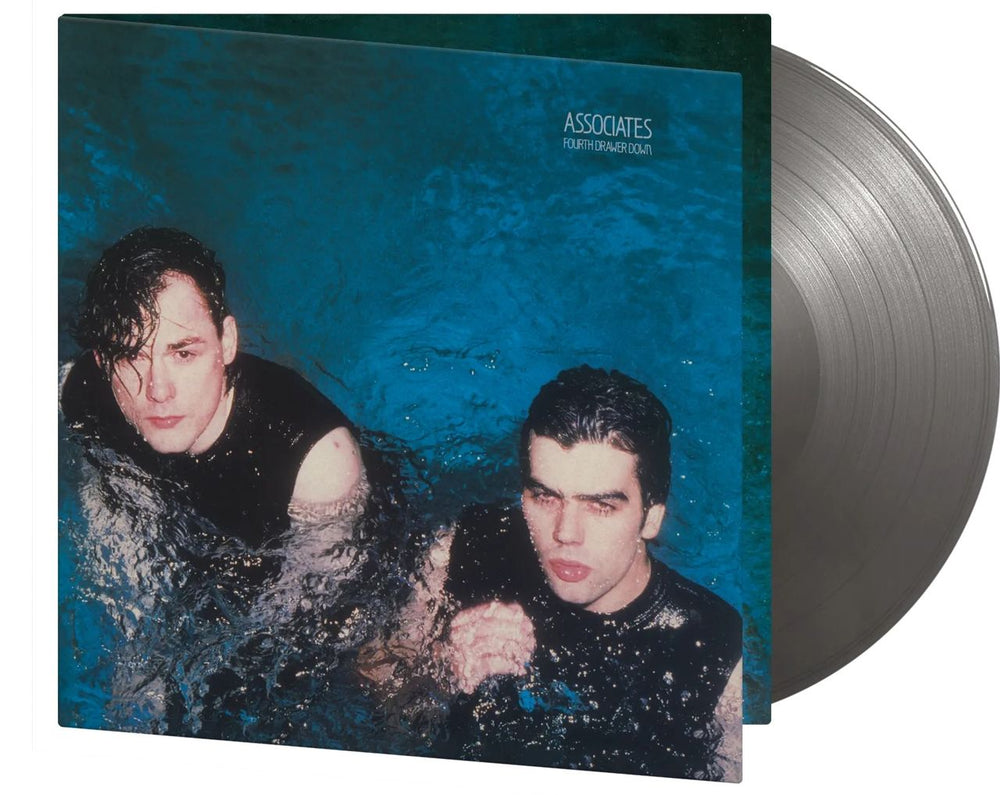 The Associates Fourth Drawer Down - Silver Vinyl 180 Gram UK vinyl LP album (LP record) ATSLPFO844625