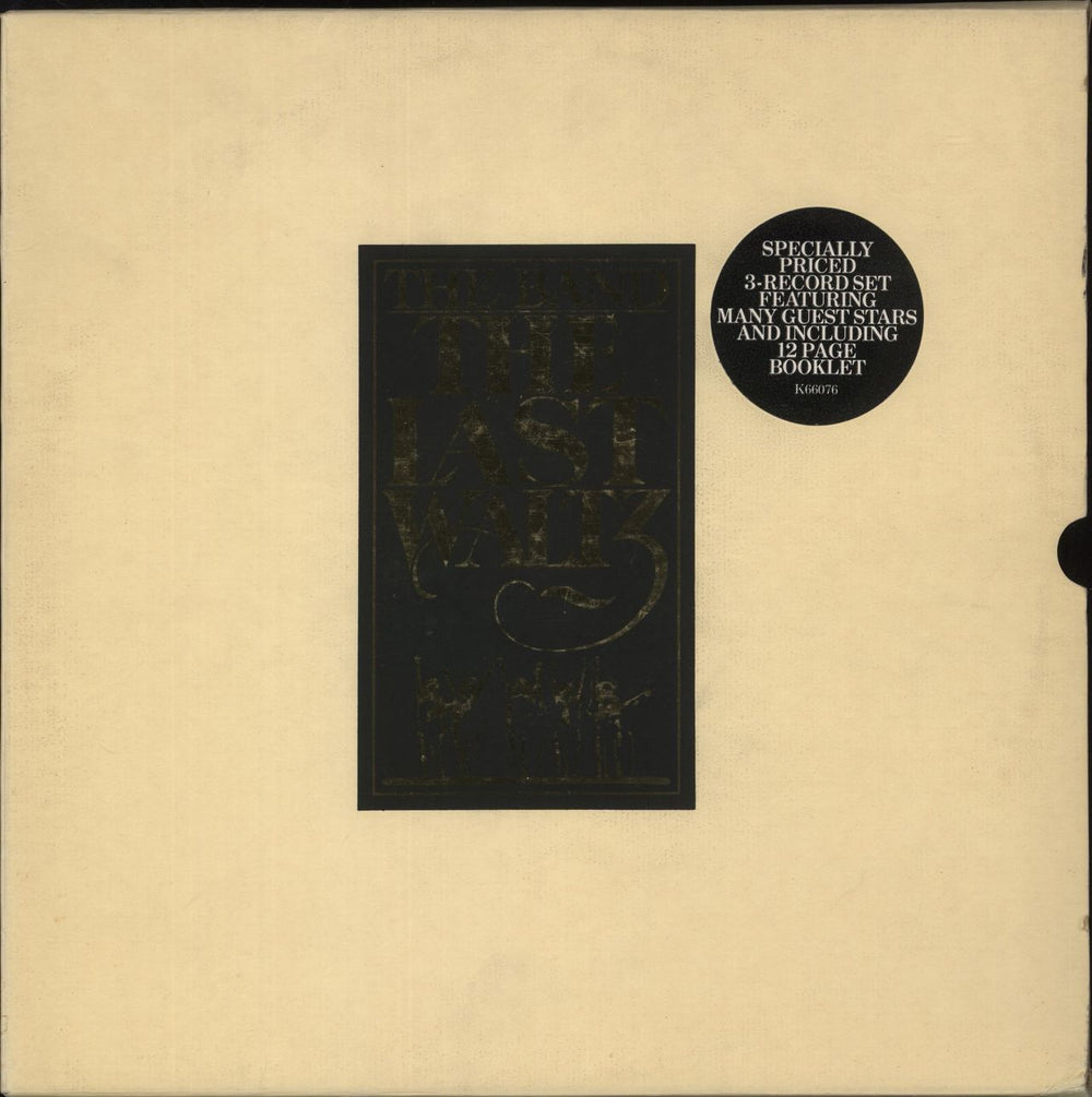 The Band The Last Waltz - 2nd - EX - Sticker UK 3-LP vinyl record set (Triple LP Album) K66076