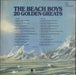 The Beach Boys 20 Golden Greats UK vinyl LP album (LP record)