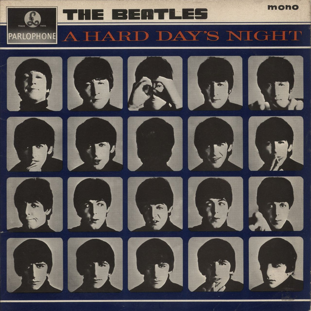 The Beatles A Hard Day's Night - 1st - G&L - VG UK vinyl LP album (LP record) PMC1230