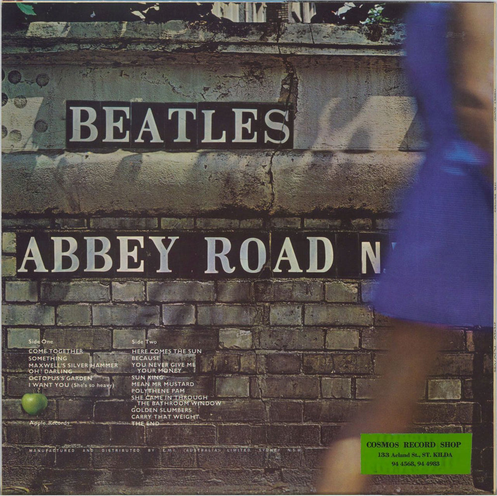 The Beatles Abbey Road Australian vinyl LP album (LP record)