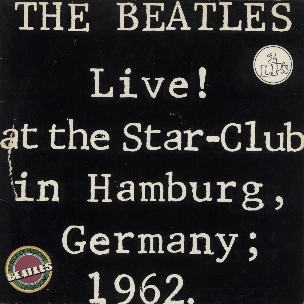 The Beatles Live At The Star-Club In Hamburg Dutch 2-LP vinyl record set (Double LP Album) 28947XBT