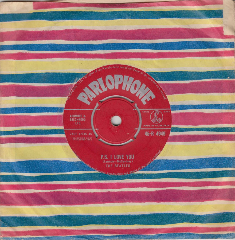 The Beatles Love Me Do - 1st - G - MIGB UK 7" vinyl single (7 inch record / 45) BTL07LO297325