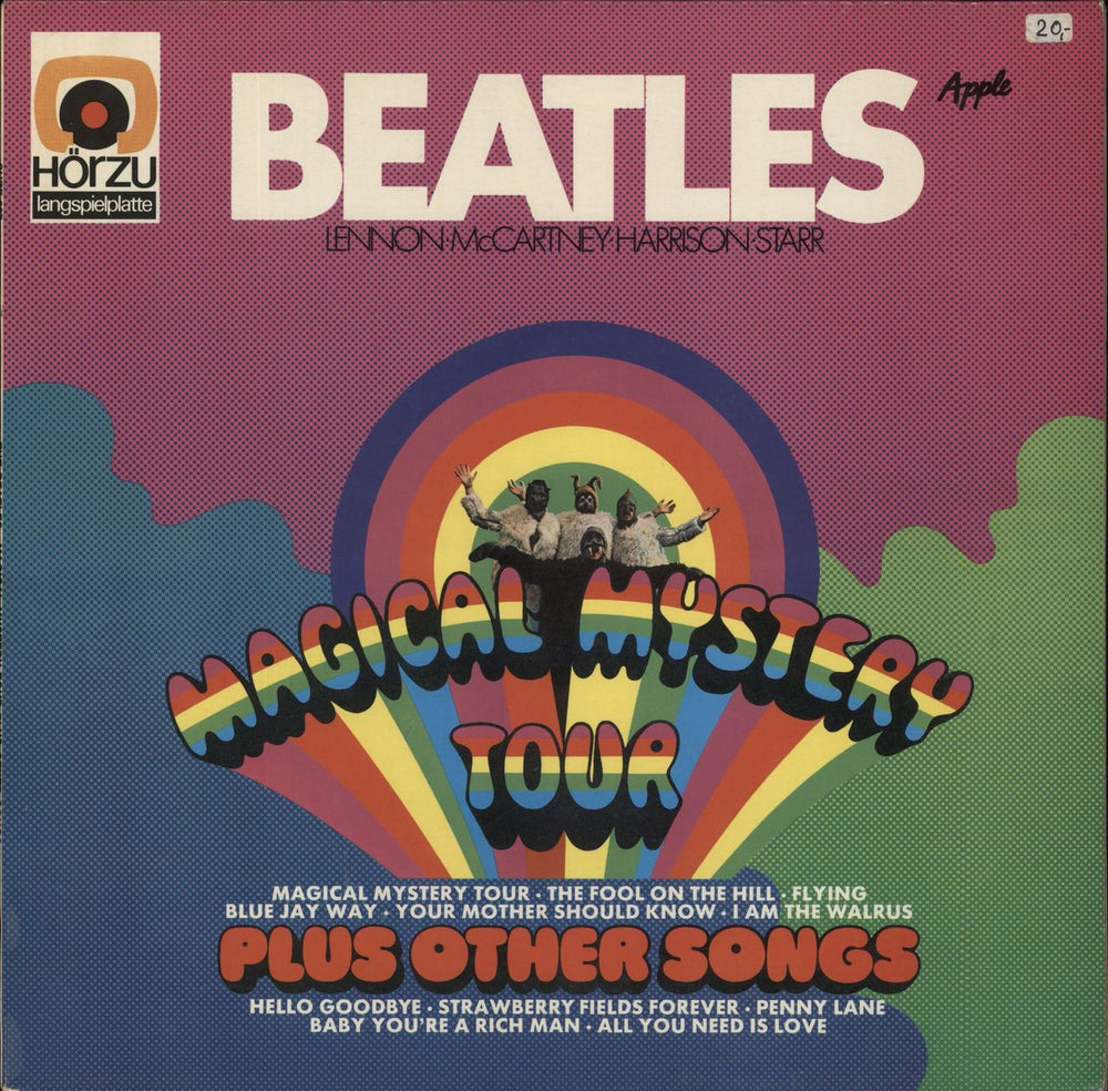 The Beatles Magical Mystery Tour - 2nd - EX German vinyl LP album (LP record) SHZE327