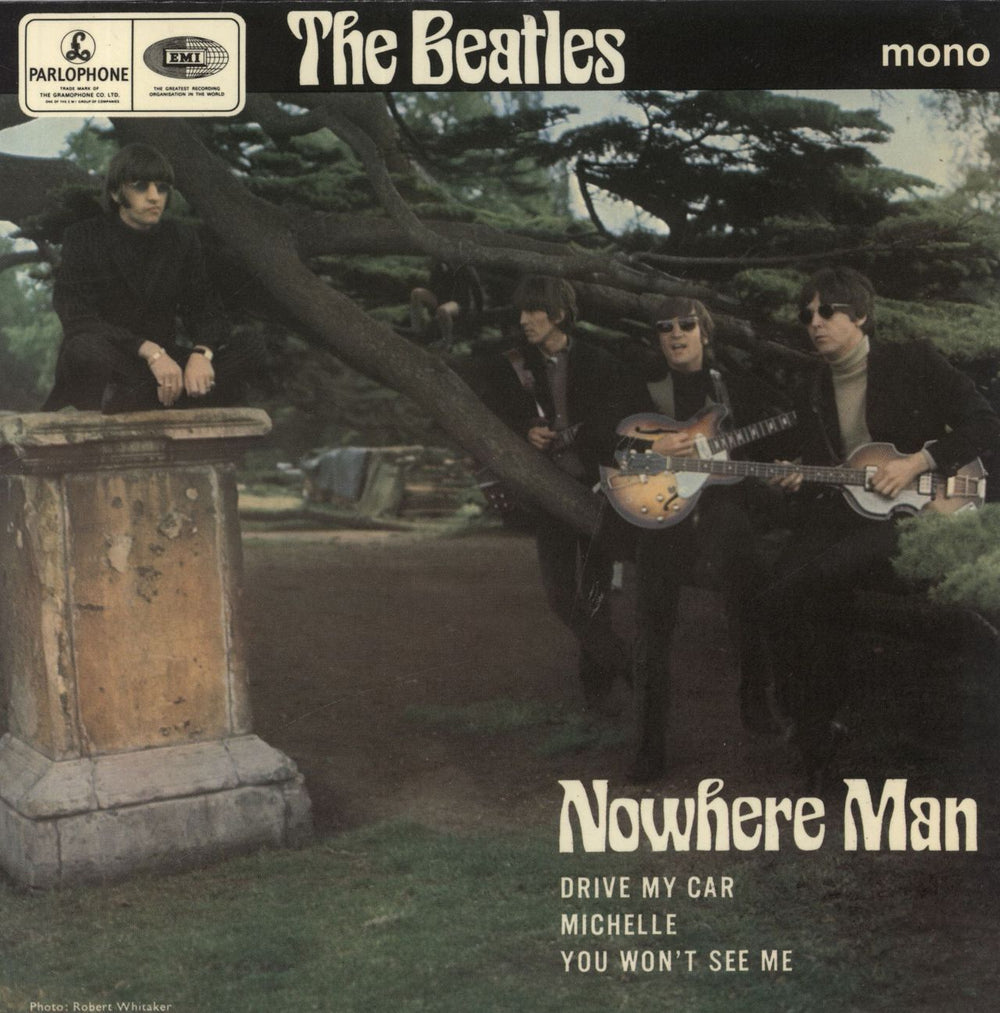 The Beatles Nowhere Man - 2nd UK 7" vinyl single (7 inch record / 45) GEP8952