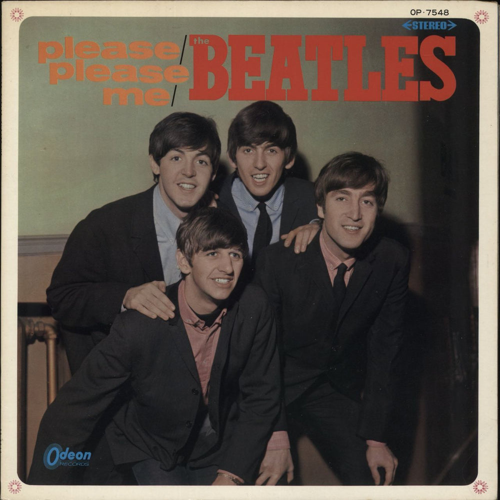 The Beatles Please Please Me - 1st Odeon Issue - Red Vinyl Japanese vinyl LP album (LP record) OP-7548