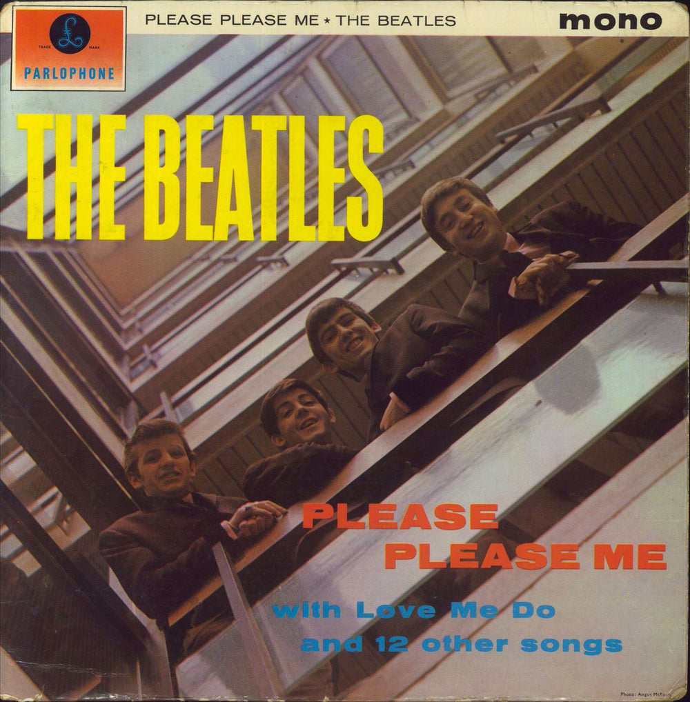 The Beatles Please Please Me - 1st - VG UK vinyl LP album (LP record) PMC1202