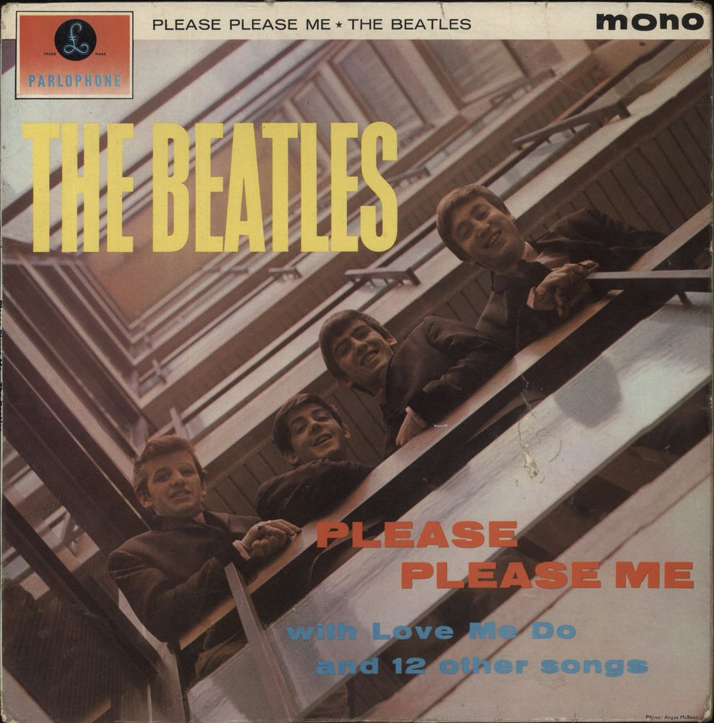 The Beatles Please Please Me - 1st - VG UK vinyl LP album (LP record) PMC1202