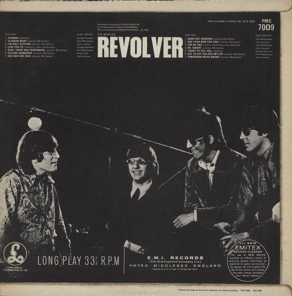 The Beatles Revolver - 3rd DR/Doctor - VG UK vinyl LP album (LP record)