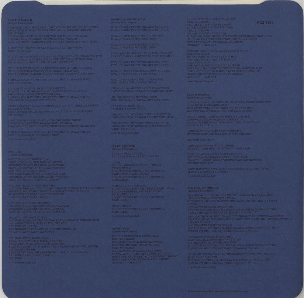 The Beatles The Beatles / 1967-1970 - Blue Vinyl - EX - stickered UK 2-LP vinyl record set (Double LP Album)