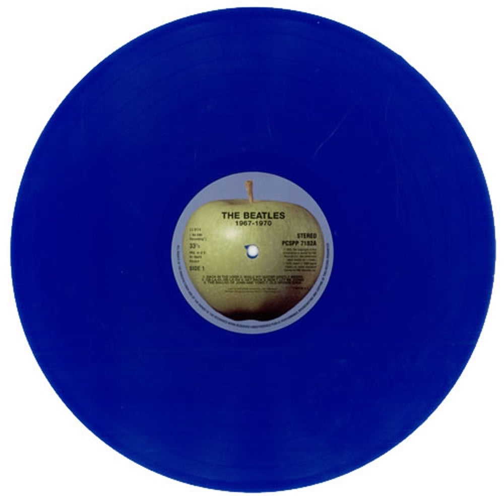 The Beatles The Beatles / 1967-1970: Remastered - Blue Vinyl UK 2-LP vinyl record set (Double LP Album) BTL2LTH26545