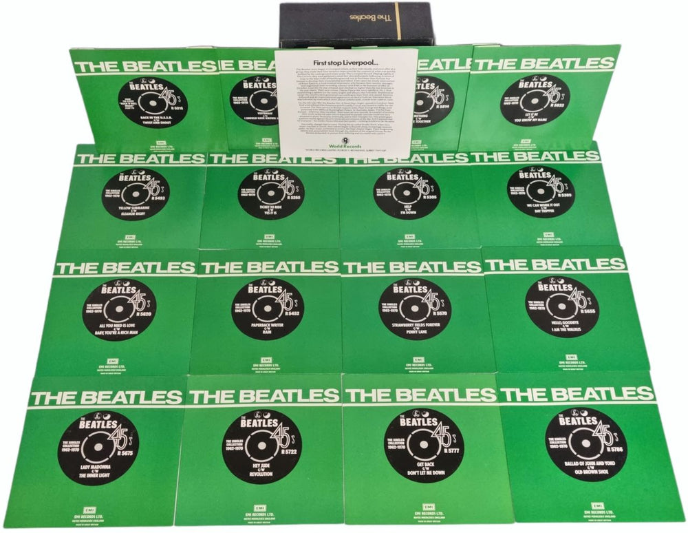 The Beatles The Beatles Collection + Insert UK 7" single box set