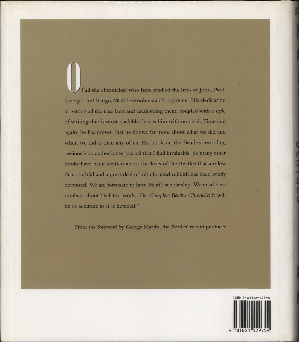 The Beatles The Complete Beatles Chronicle UK book 9781851529759