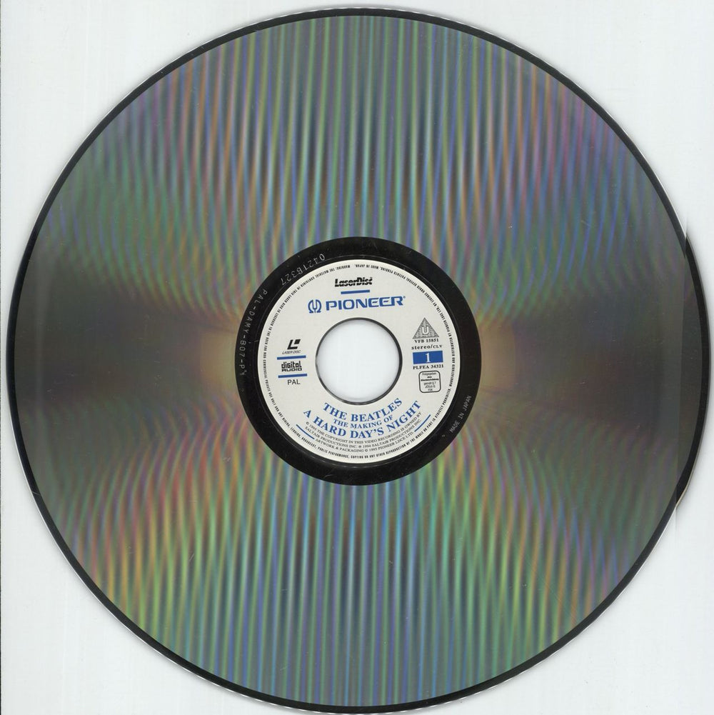 The Beatles The Making Of A Hard Day's Night - Shrink UK laserdisc / lazerdisc BTLLZTH704285
