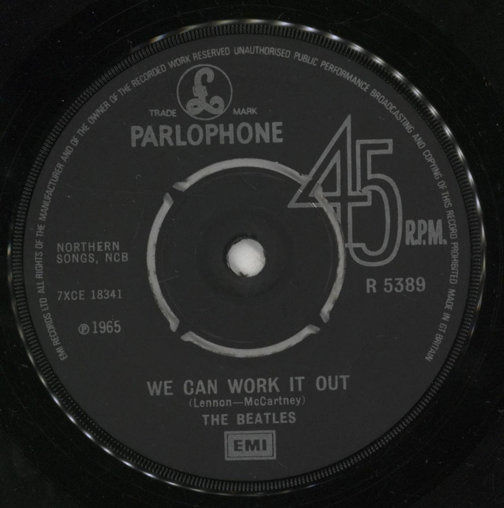 The Beatles We Can Work It Out - 1976 UK 7" vinyl single (7 inch record / 45) BTL07WE462203