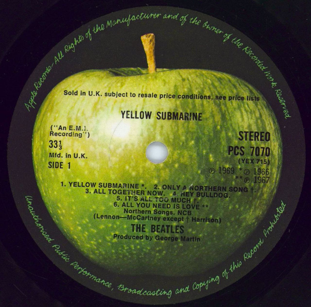 The Beatles Yellow Submarine - 1st UK vinyl LP album (LP record) BTLLPYE57791