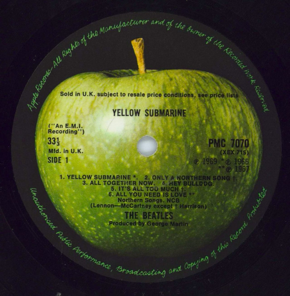 The Beatles Yellow Submarine - 1st - VG UK vinyl LP album (LP record) BTLLPYE792344