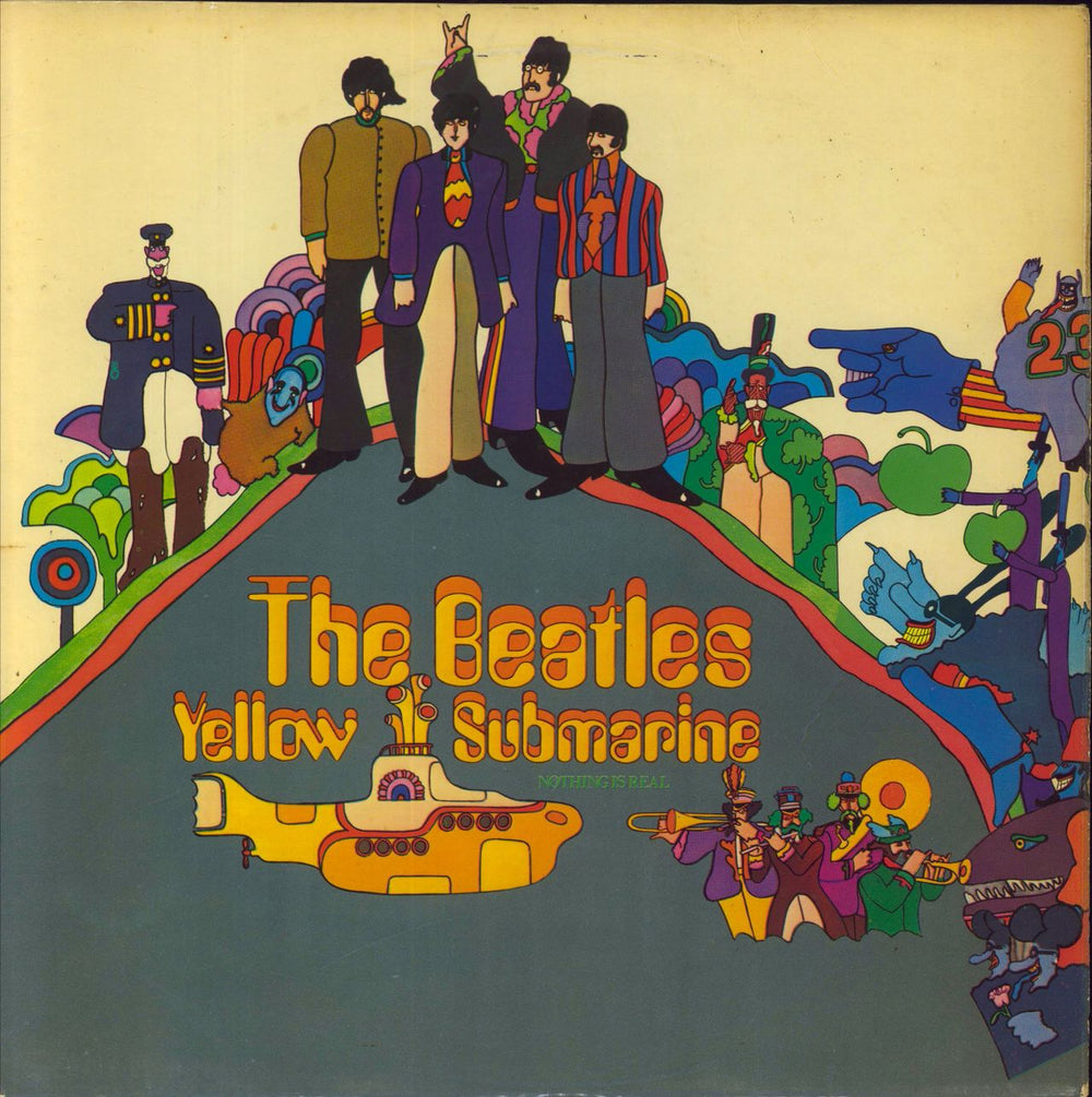 The Beatles Yellow Submarine - 1st - VG UK vinyl LP album (LP record) PMC7070