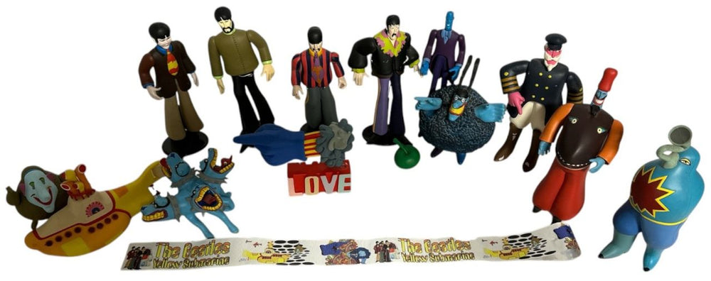 The Beatles Yellow Submarine McFarlane Figures - Unboxed - Set of 17 UK Toy