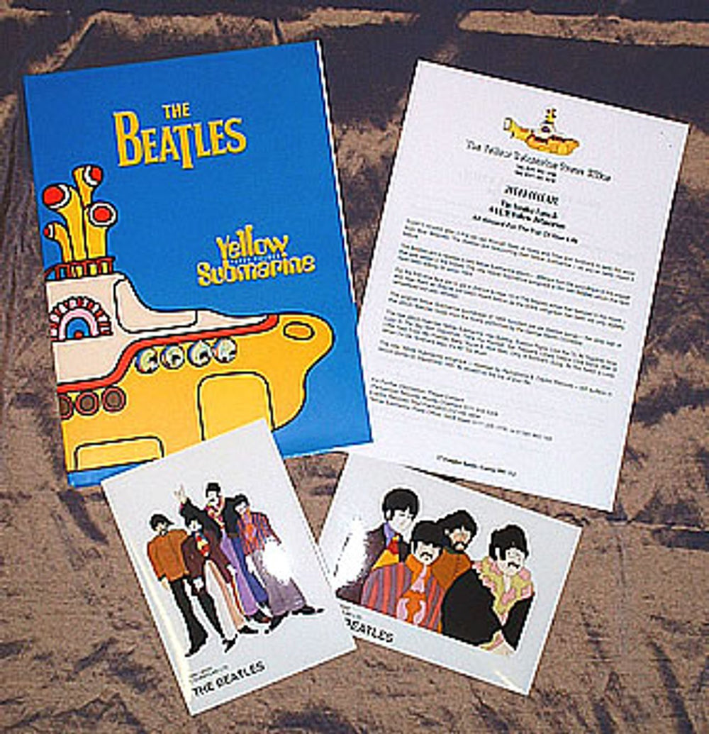 The Beatles Yellow Submarine Press Folder - 'Council' Version UK Promo media press pack PRESS FOLDER