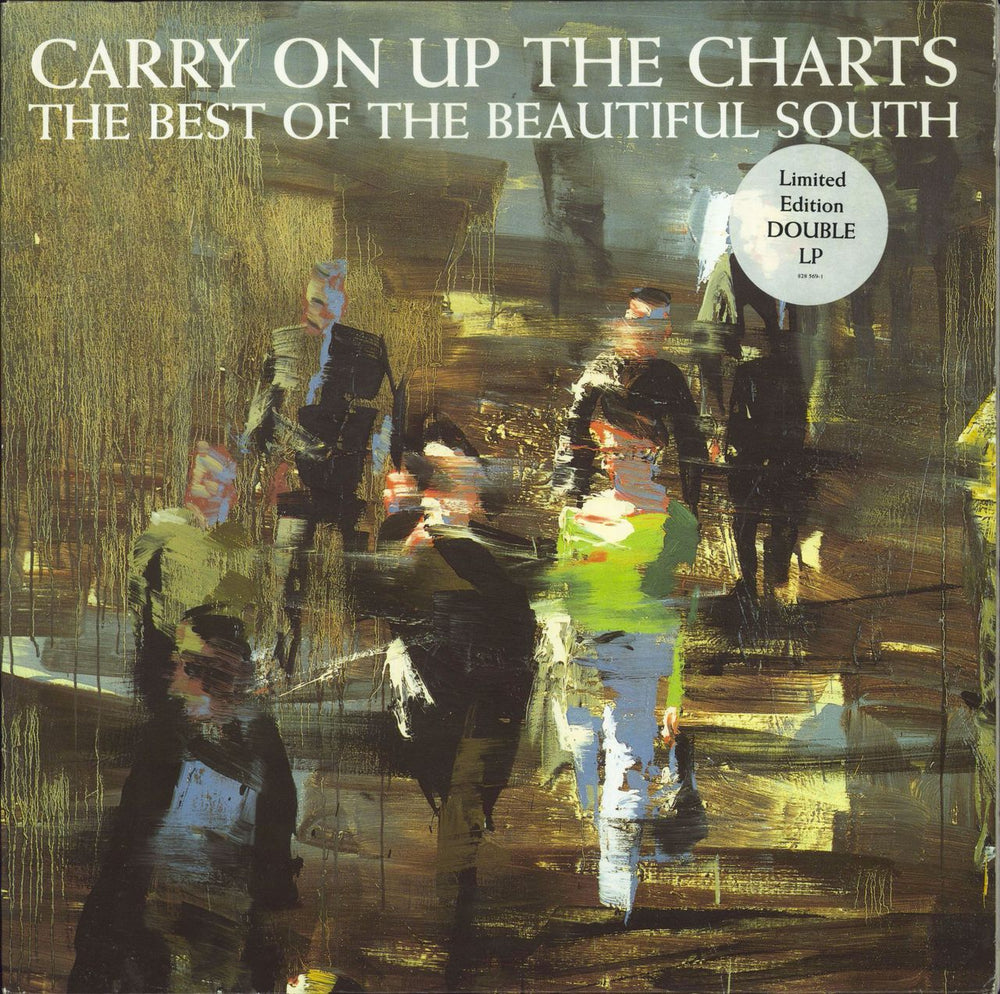 The Beautiful South Carry On Up The Charts - Stickered Sleeve - EX UK 2-LP vinyl record set (Double LP Album) 828569-1