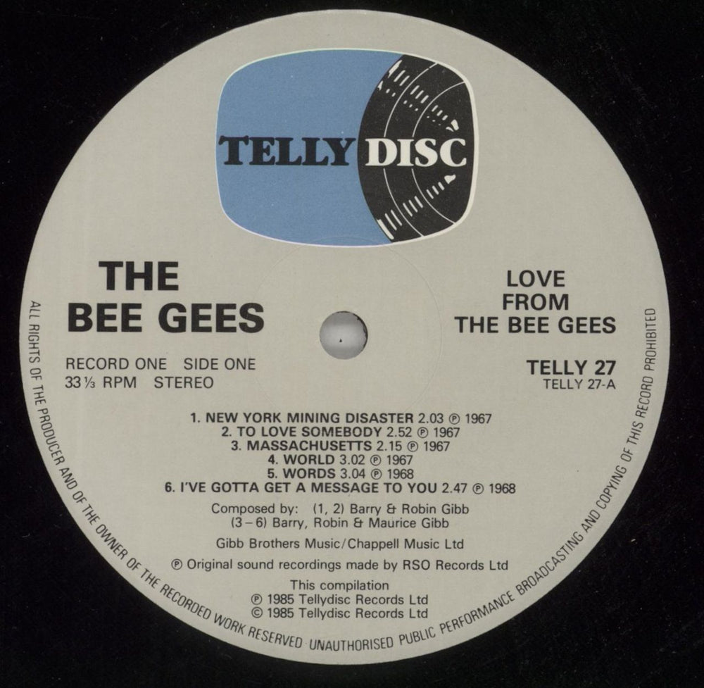 The Bee Gees Love From The Bee Gees UK 2-LP vinyl record set (Double LP Album) BGE2LLO135649