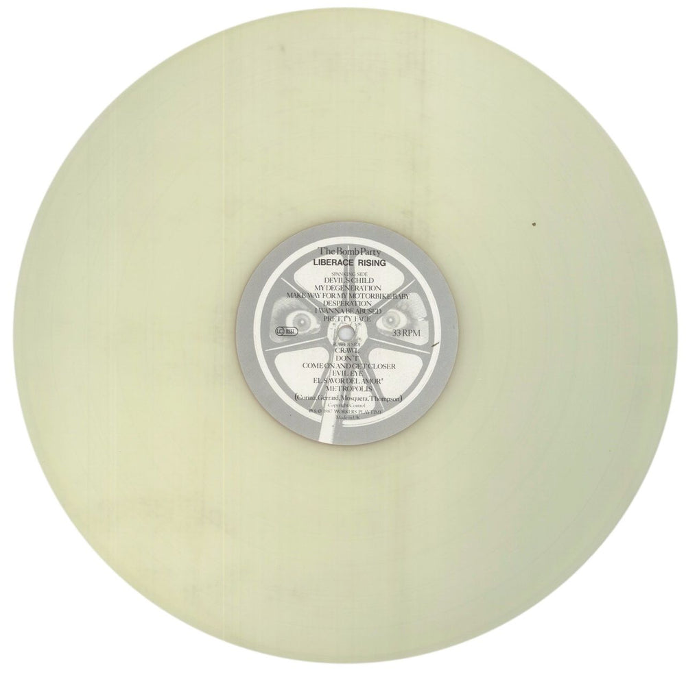 The Bomb Party Liberace Rising - Glow-In-The Dark vinyl UK vinyl LP album (LP record) T\PLPLI517562