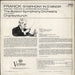 The Boston Symphony Orchestra Franck: Symphony In D Minor - Debussy: Prélude À L'Après-Midi D'Un Faune UK vinyl LP album (LP record)