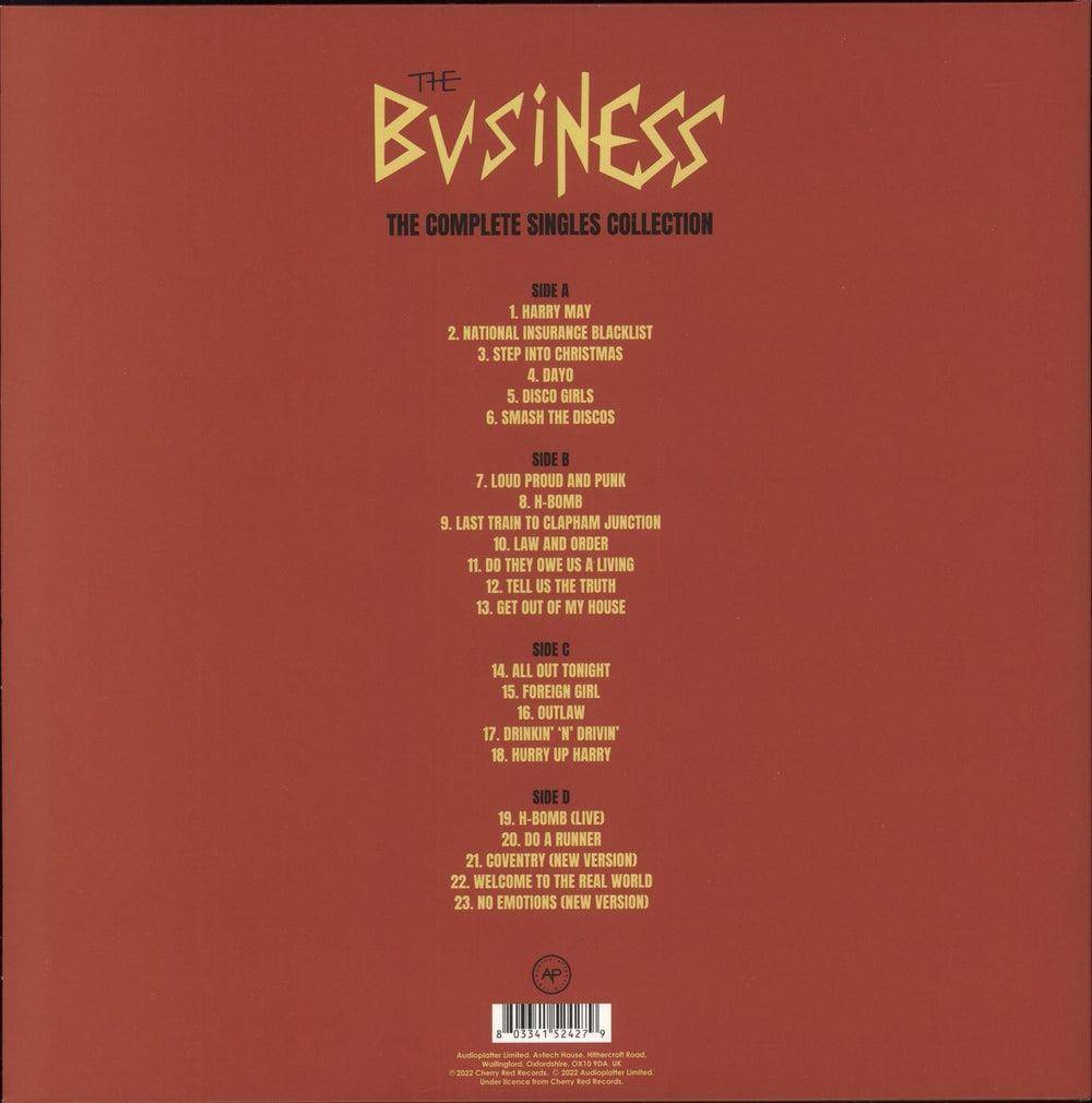 The Business The Complete Singles Collection - Red Vinyl UK vinyl LP album (LP record) 803341524279