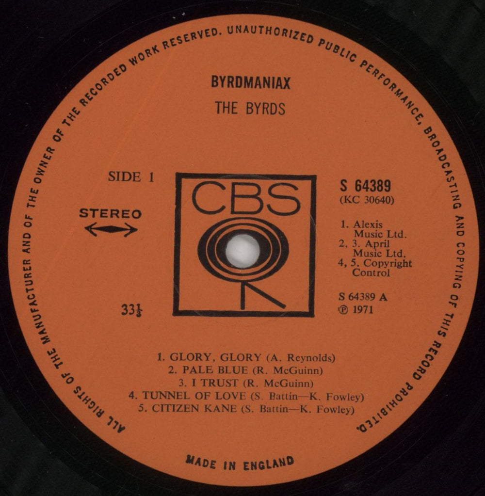 The Byrds Byrdmaniax - 1st UK vinyl LP album (LP record) BYRLPBY78179