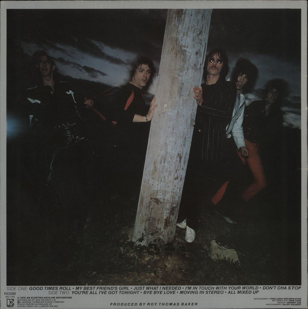 The Cars The Cars - EX UK vinyl LP album (LP record)