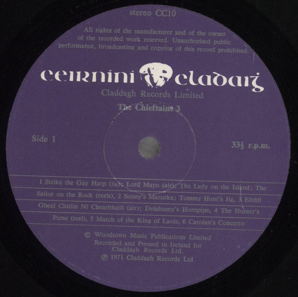 The Chieftains The Chieftains 3 - 1st Irish vinyl LP album (LP record) TCFLPTH543951