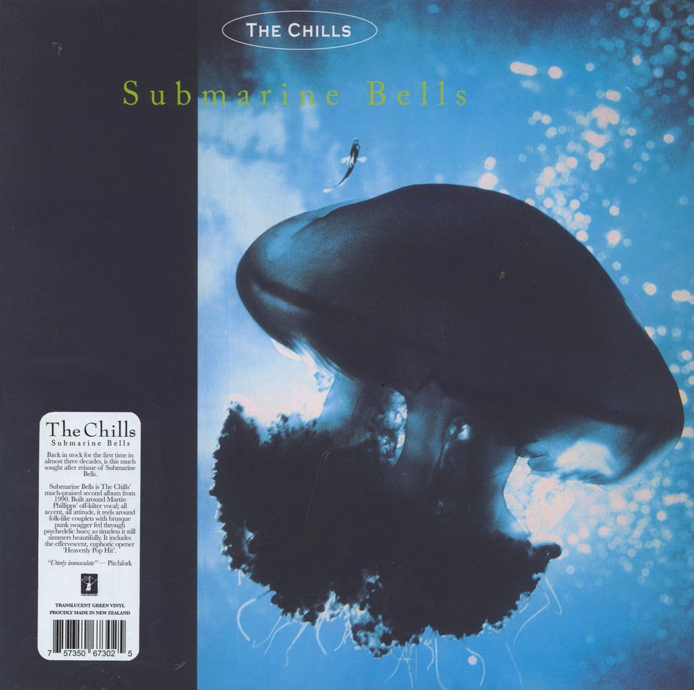 The Chills Submarine Bells - Green Vinyl + Hype Sticker New Zealand vinyl LP album (LP record) FN148LP