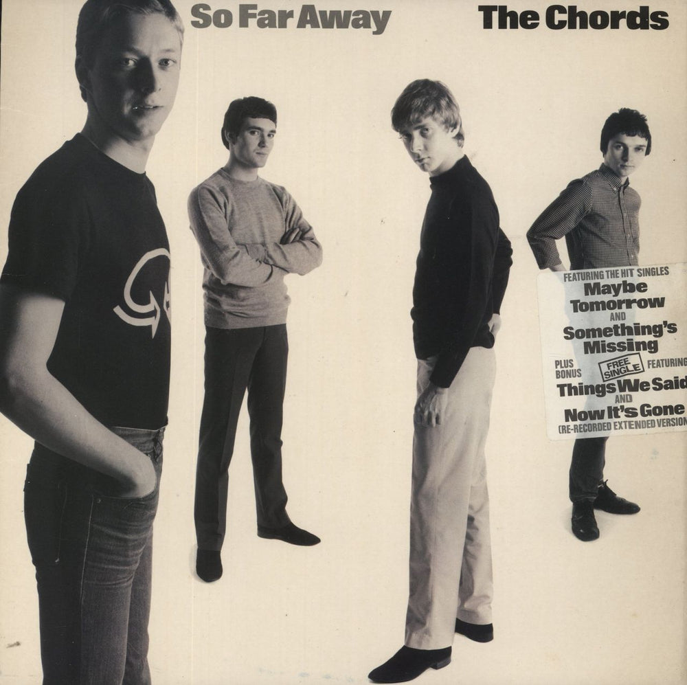 The Chords So Far Away - Stickered UK vinyl LP album (LP record) POLS1019