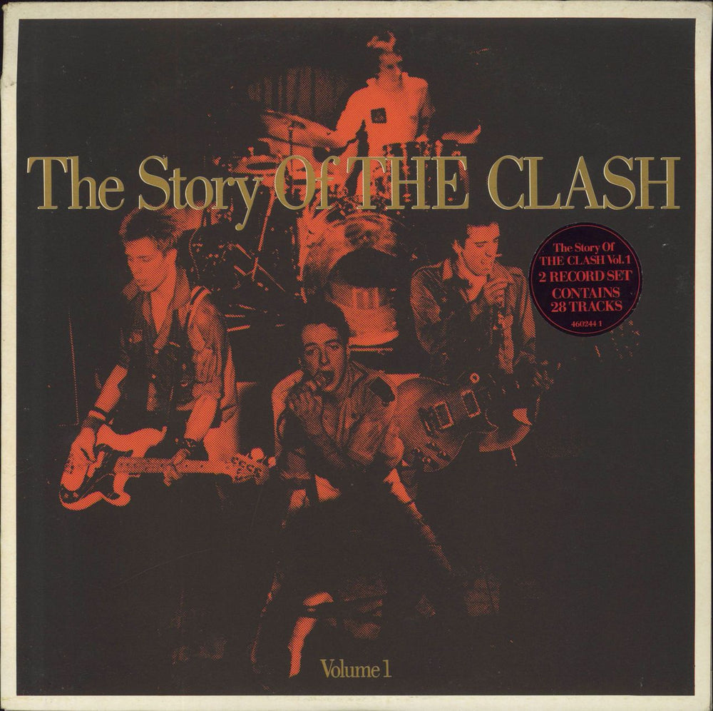 The Clash The Story Of The Clash Volume 1 - stickered - EX UK 2-LP vinyl record set (Double LP Album) 4602441