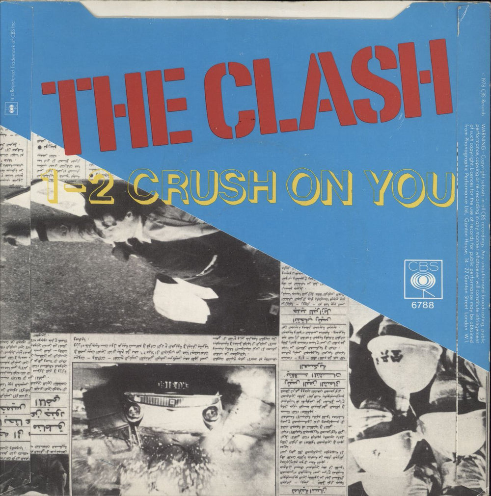 The Clash Tommy Gun - 'Taken From' Label UK 7" vinyl single (7 inch record / 45)