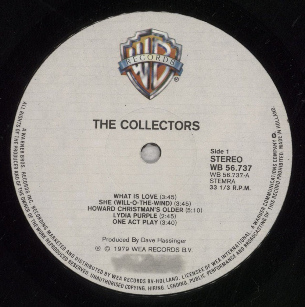 The Collectors The Collectors Dutch vinyl LP album (LP record) YTQLPTH847424