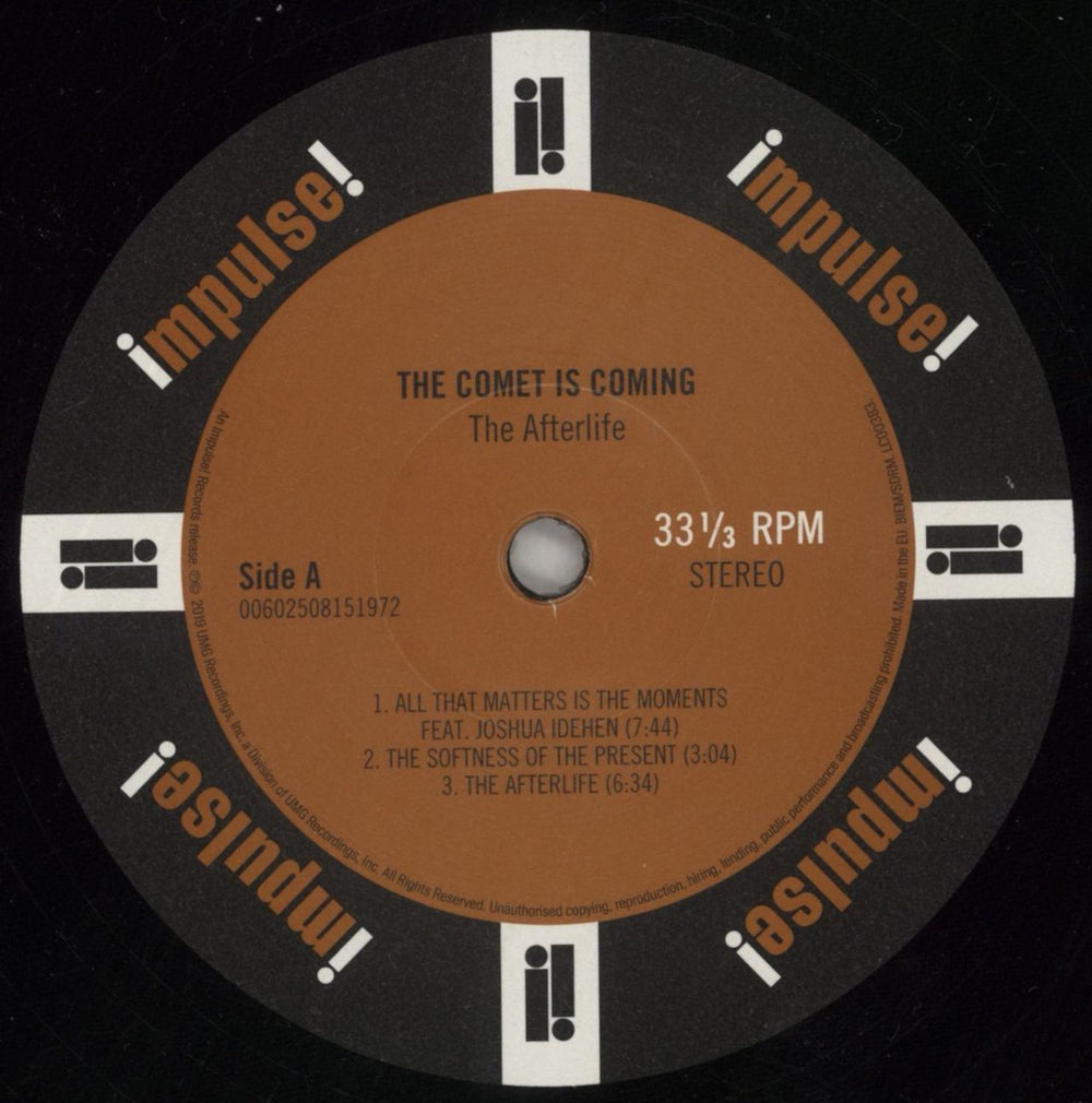 The Comet Is Coming The Afterlife UK vinyl LP album (LP record) Y5ZLPTH859413