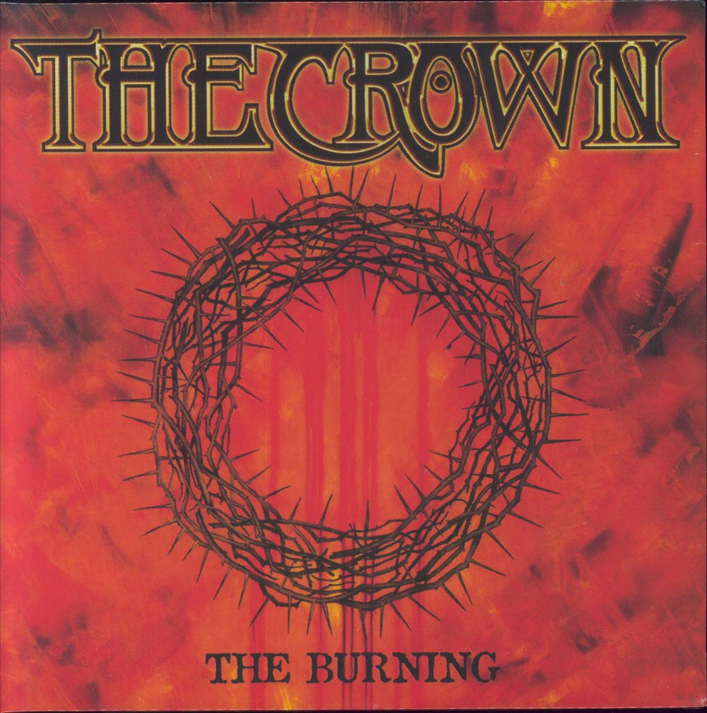 The Crown The Burning UK vinyl LP album (LP record) BOBV631LP