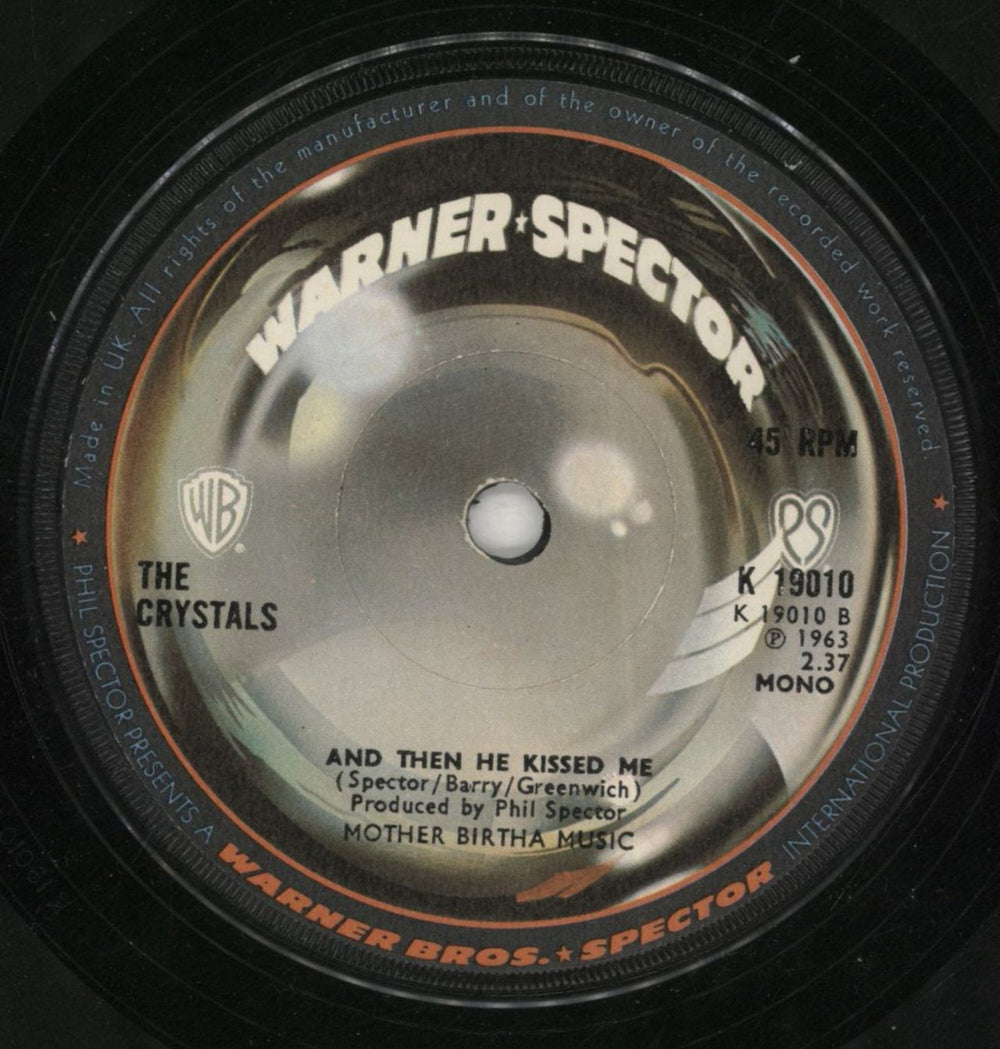 The Crystals Da Doo Ron Ron UK 7" vinyl single (7 inch record / 45)