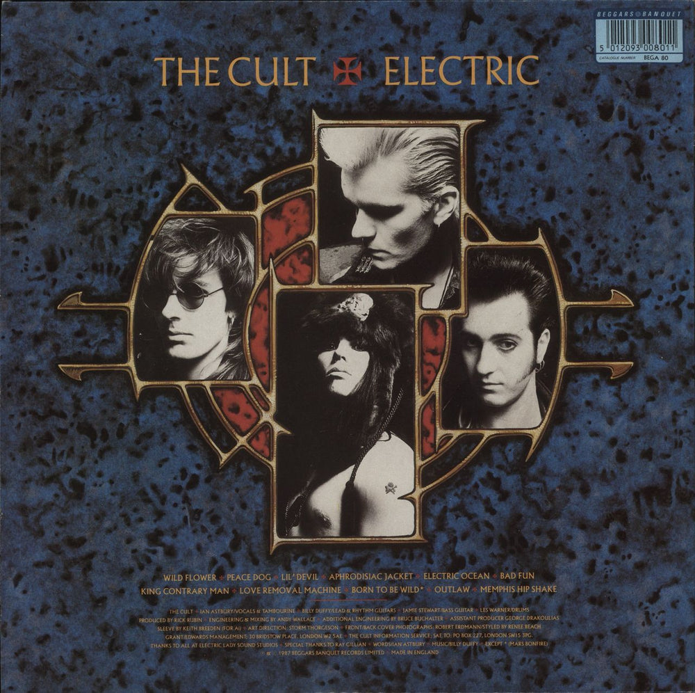 The Cult Electric UK vinyl LP album (LP record) 5012093008011