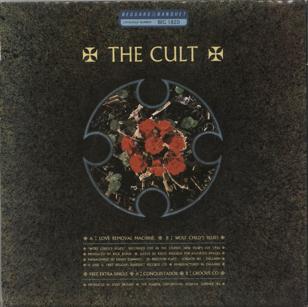 The Cult Love Removal Machine - Injection Moulded - Double Pack UK 7" vinyl single (7 inch record / 45)