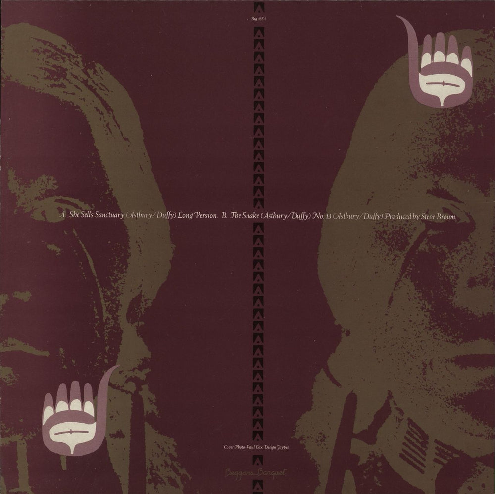 The Cult She Sells Sanctuary (Long Version) UK 12" vinyl single (12 inch record / Maxi-single)